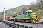 RBMN motive power sits outside the diesel shop